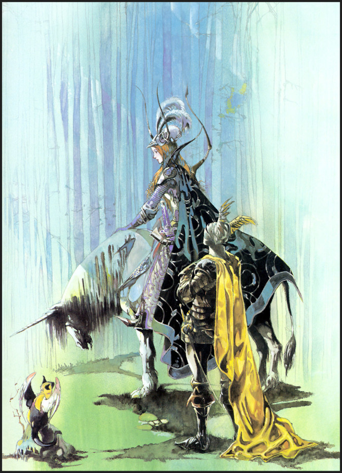 Knight of Fairy Township by Yoshitaka Amano (1984)