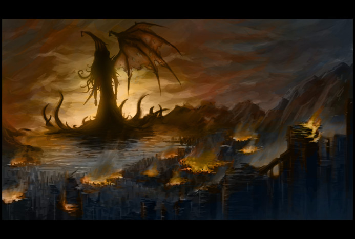 Dread Cthulhu awakes in R'lyeh and the world burns