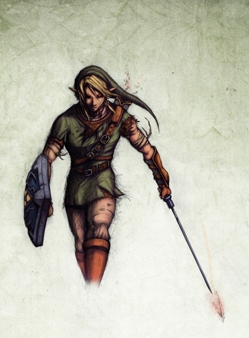 Link looks badass Part II: Smokey Art style