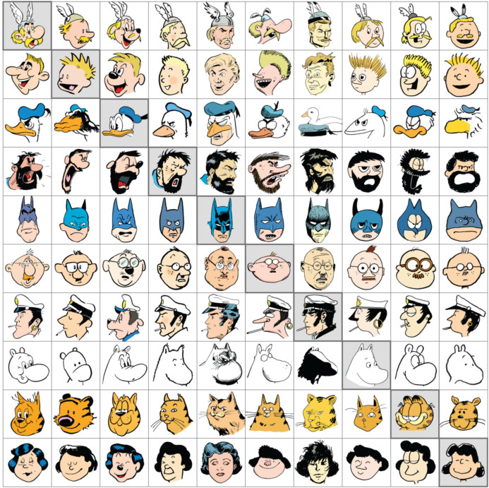 10 styles 100 characters
